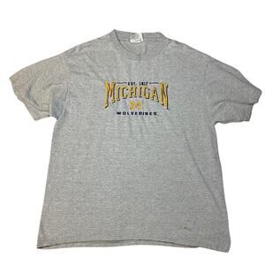 Vintage University of Michigan 90s Embroidered T-Shirt